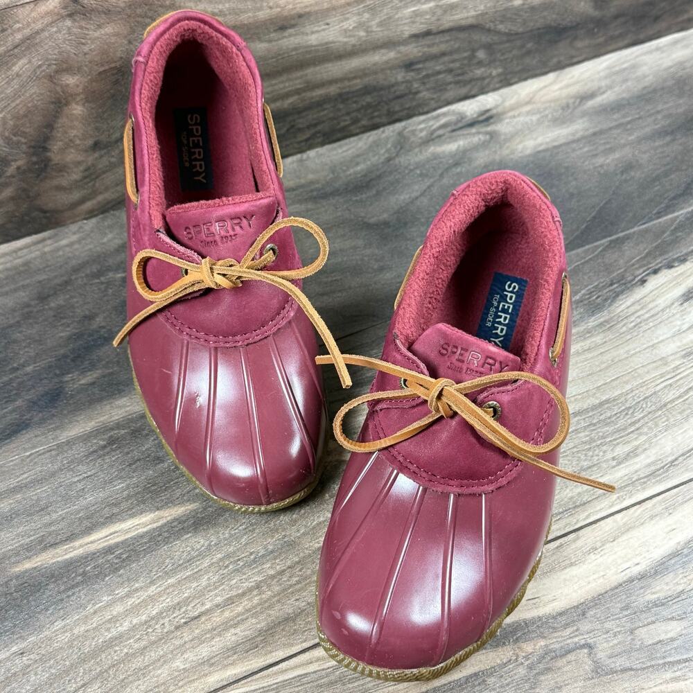 NEW Sperry Saltwater 1-Eye Duck Low Bootie Cordovan 7M